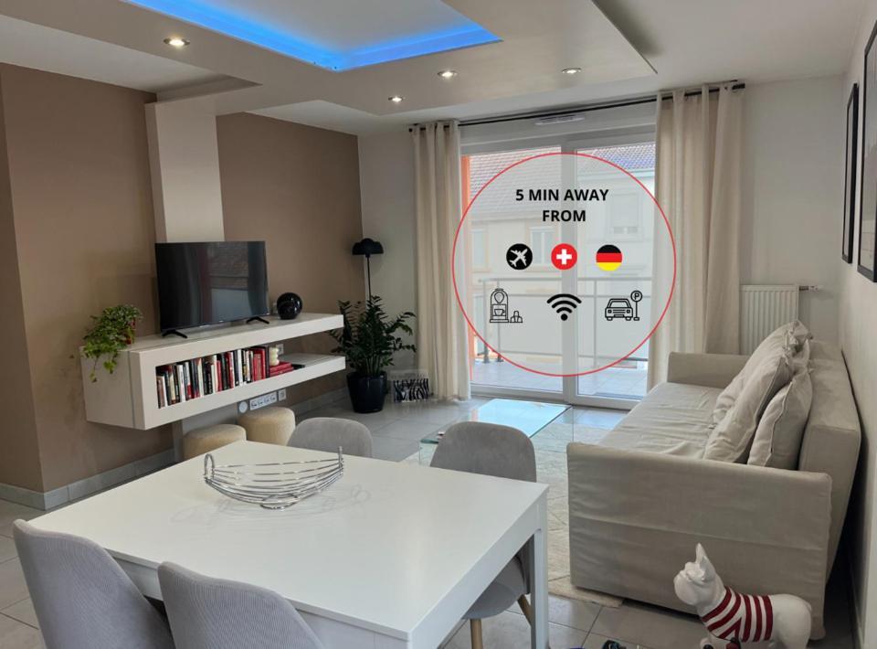 圣路易A Few Steps From Basel With Balcony And Free Private Parking公寓 外观 照片
